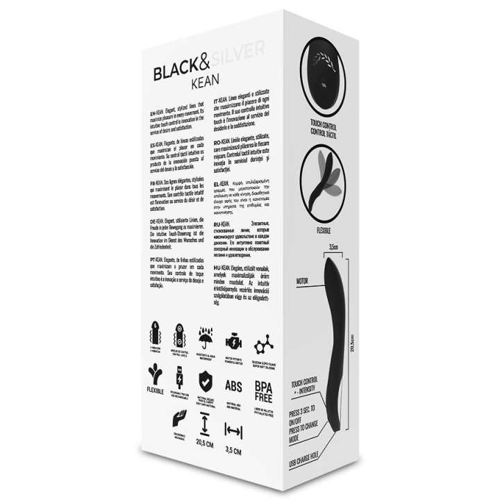 Black&Silver - Controle de Toque do Vibrador Kean