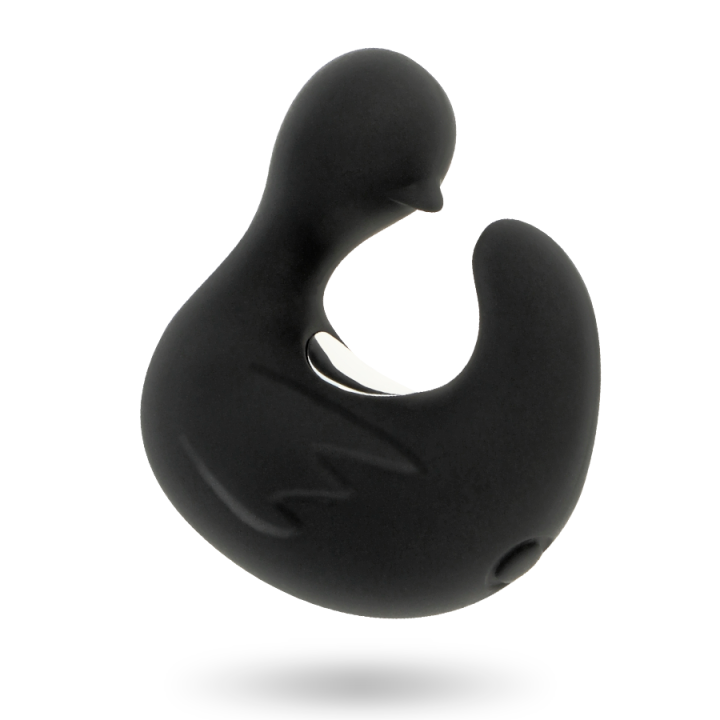 Black&Silver - dé à Dés à Canard Rechargeable en Silicone Stimulant Duckymania