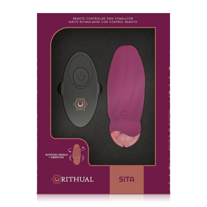 Rithual -Sita Egg Fernbedienung Perlendrehung + Vibration