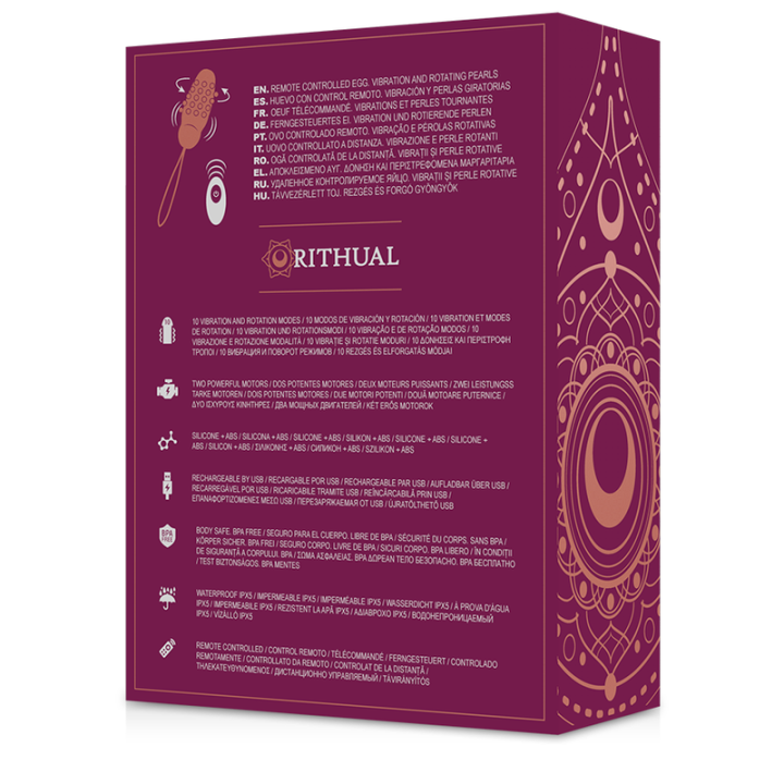 Rithual - Sita Egg Telecomando Rotazione Perline + Vibrazione
