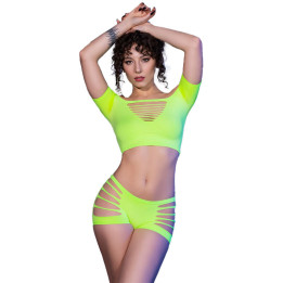 Chilirose - cr 4433 Top & Shorts Grün s/m