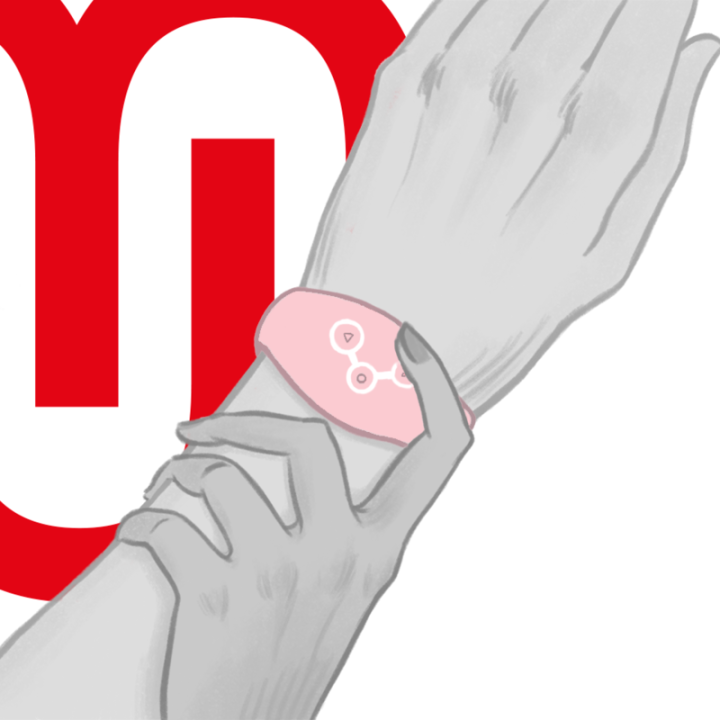 Watchme - Relógio Com Tecnologia Sem Fio Rosa Suave