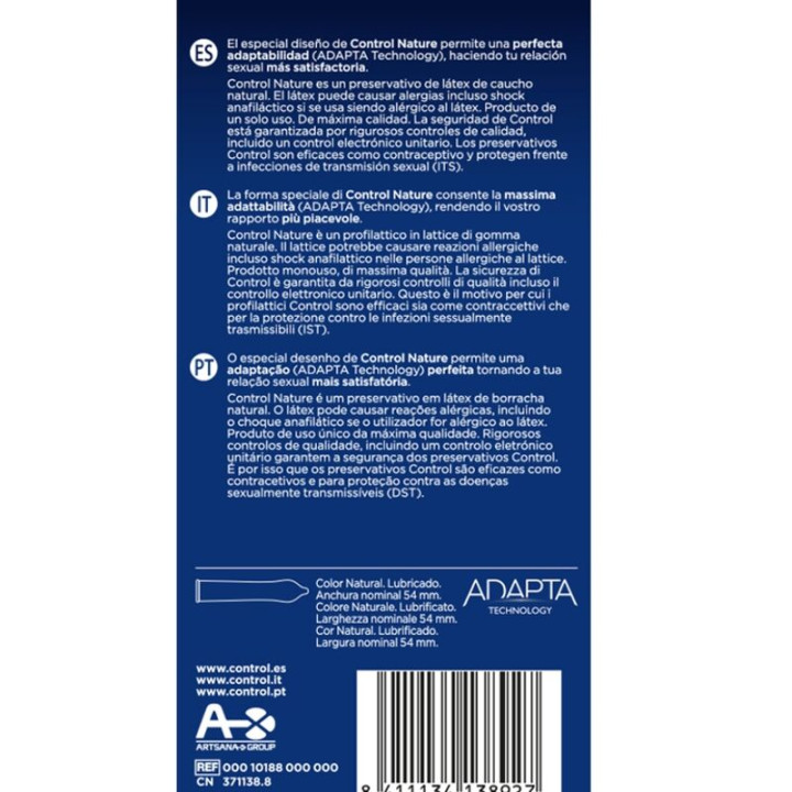 Control - Adapta Nature Kondome 6 Einheiten