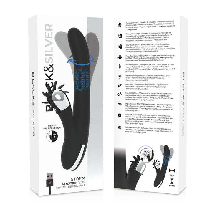 Black&Silver - Vibrazione di Rotazione di Bunny Storm