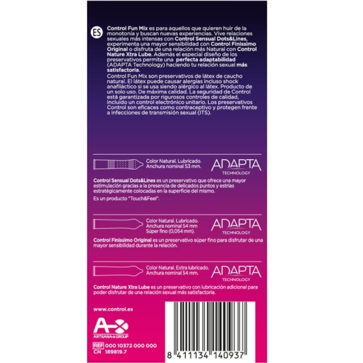 Control - Sentiti Divertimento Mix 6 Uds