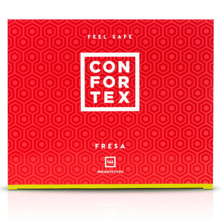 Confortex - Condom de Morango 144 Unidades
