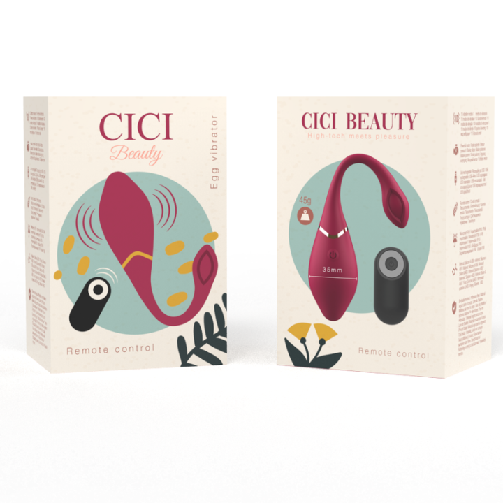 Cici Beauty - Premium Silicone Egg Vibrateur Télécommande