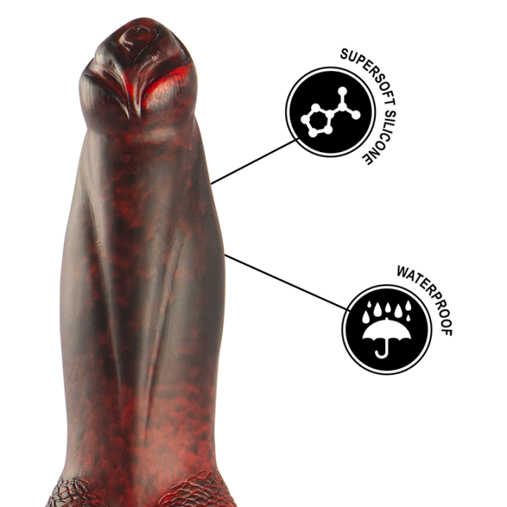 Epic - Prometheus Dildo Titan en Llamas Recargable Control Remoto
