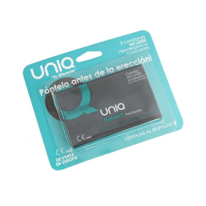 Uniq - Smart Preservativos Pre-Erección Sin Latex 3 Unidades