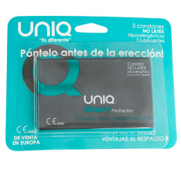 Uniq - Smart Preservativos Pre-Erección Sin Latex 3 Unidades
