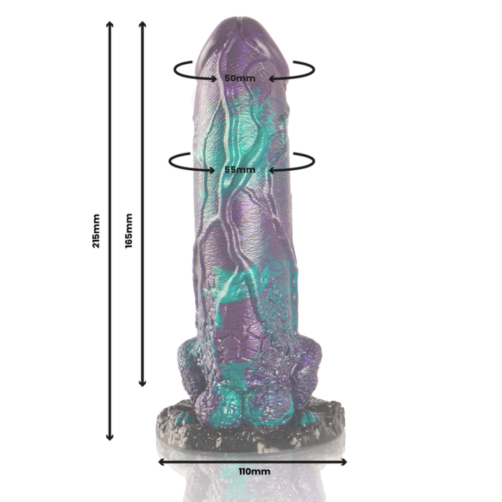 Epic - Basilisk Dildo Doppelt Schuppig Vergnügen, Grosse Grösse