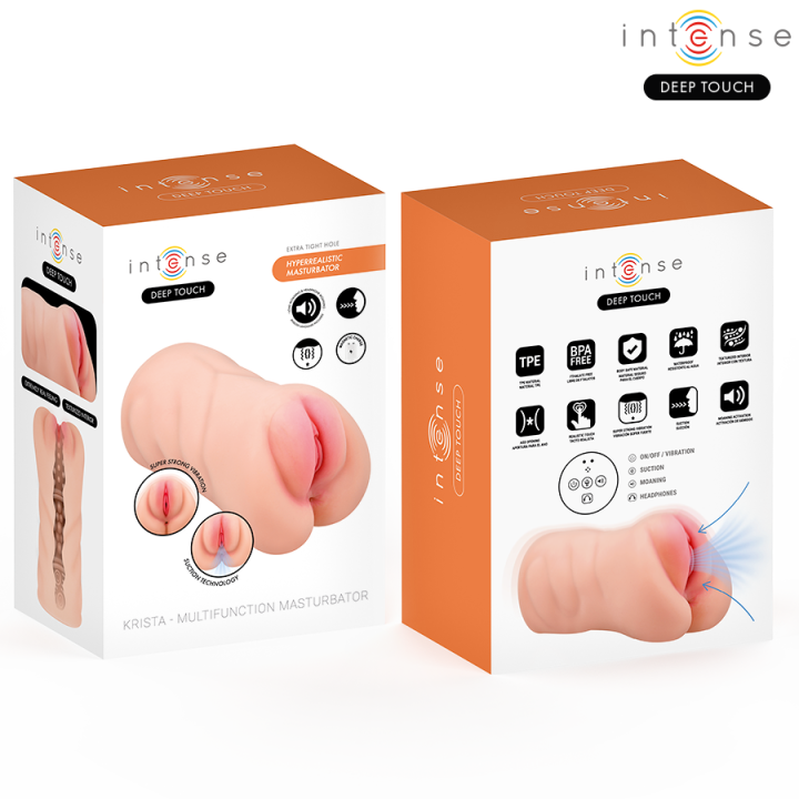 Intense Deep Touch - Krista Vaginal Masturbator With Suction, Vibration And Voice Effect 1.2 kg