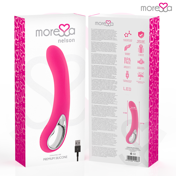 Moressa - Nelson Masajeador Punto g Premium Silicone Recargable