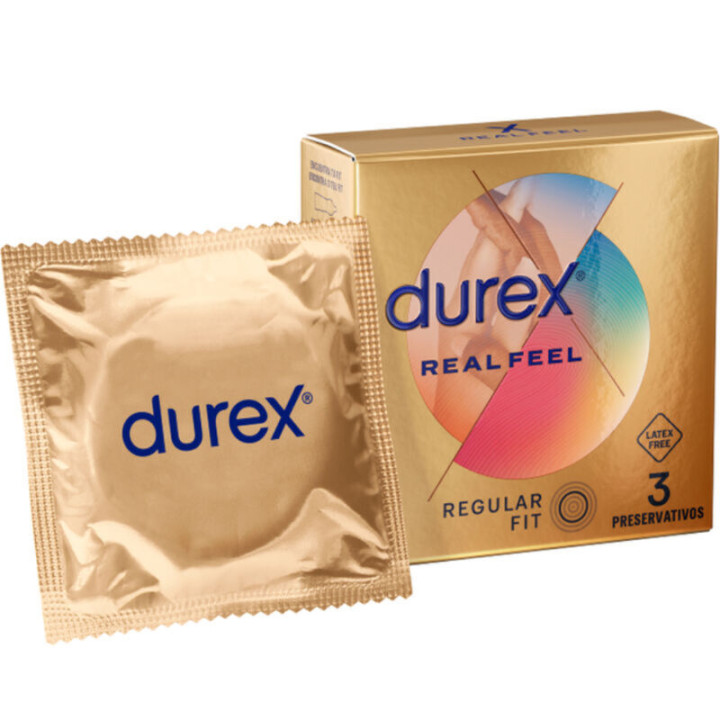 Durex - Preservativos Real Feel 3 Unidades