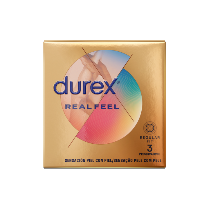 Durex - Préservatifs Real Feel 3 Unités