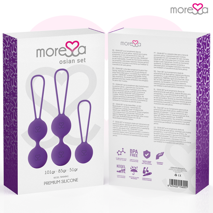 Moressa - Zestaw Osian Premium Lilak Silikonowy