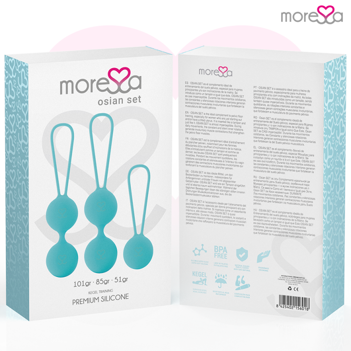 Moressa - Zestaw Osian Premium Turkusowy Silikon