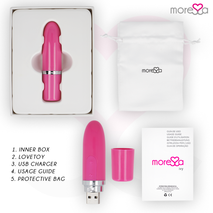 Moressa - Ivy Vibrator Stimulator Travel Pink