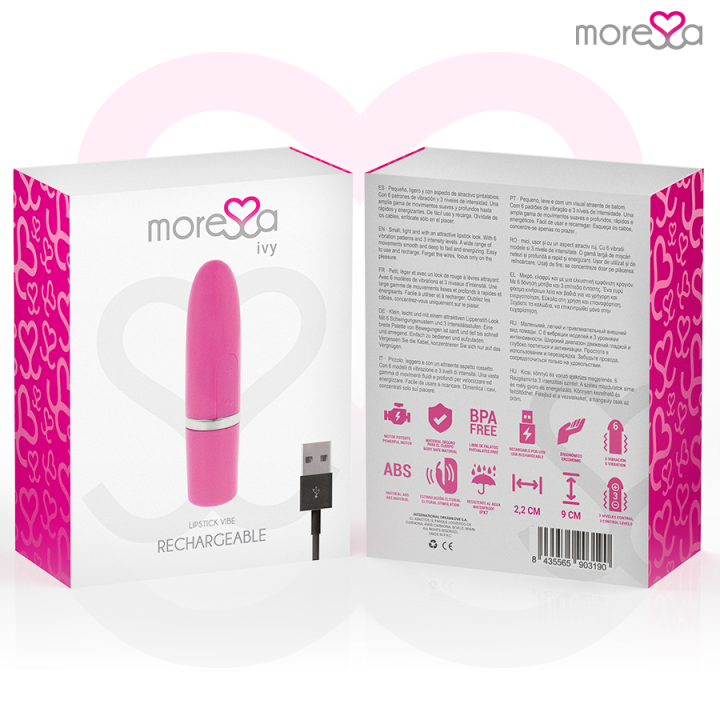 Moressa - Ivy Vibrator Stimulator Travel Pink