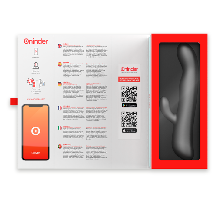Oninder - Vibrazione e Rotazione Oslo Nero - App Gratuita