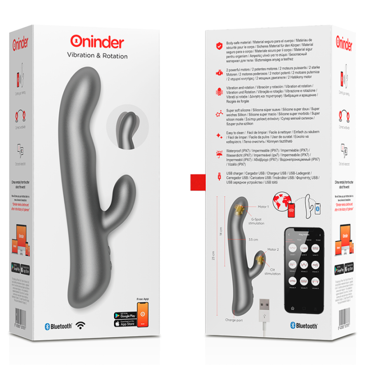 Oninder - Vibrazione e Rotazione Oslo Nero - App Gratuita