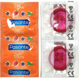 Pasante - Kondome Geschmack Erdbeere Beutel 144 Einheiten