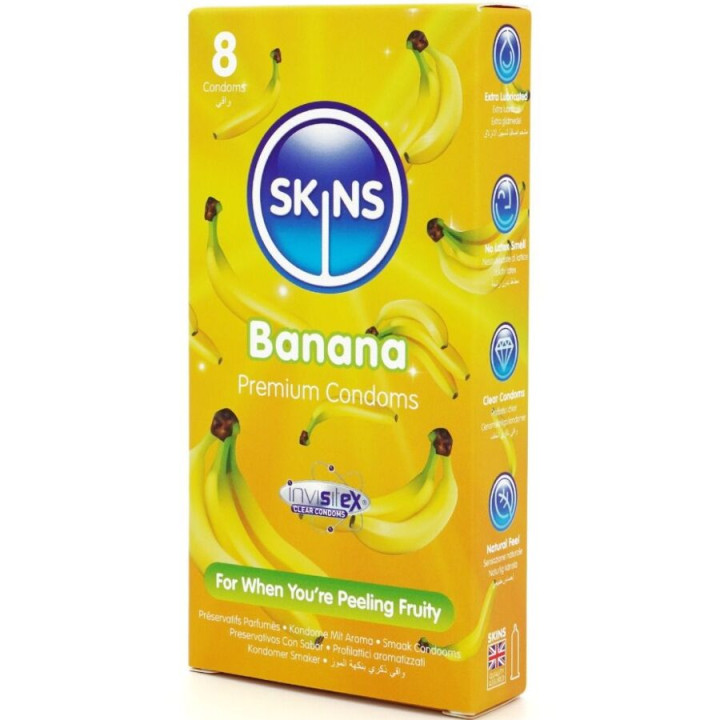 Skins - Banana Premium Kondome Packung 8