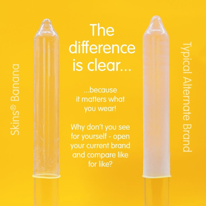 Skins - Preservativi Banana Premium Confezione da 8