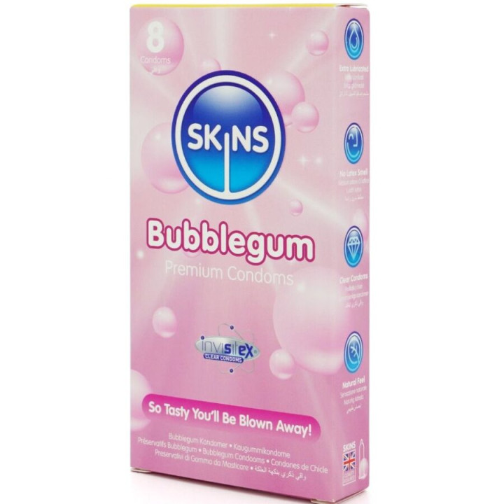 Skins - Bubblegum Premium-Kondome Packung 8