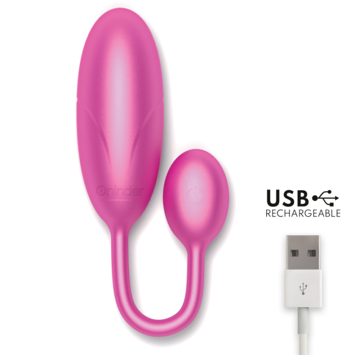 Oninder - Denver Vibrationsei Rosa 7 x 2,7 cm Kostenlose App