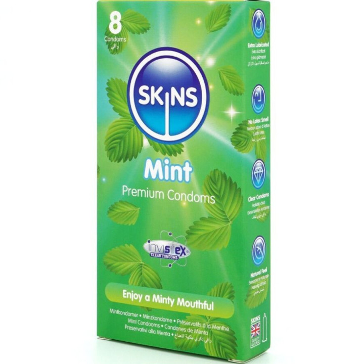 Skins - Mint Premium Condoms Pack 8
