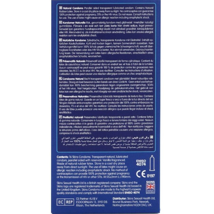 Skins - Natural Premium Condoms Pack 16