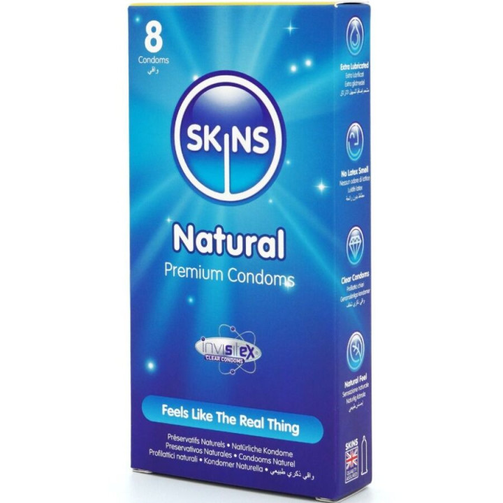 Skins - Préservatifs Naturels Premium Pack 8