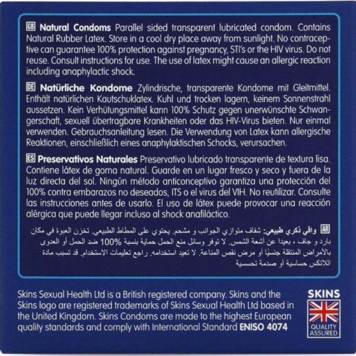 Skins - Natural Premium Condoms Pack 4