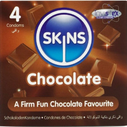 Skins - Schokolade Premium-Kondome Packung 4