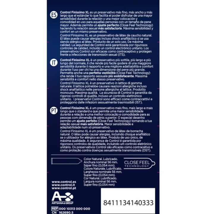 Control - Finissimo xl Condoms 12 Units