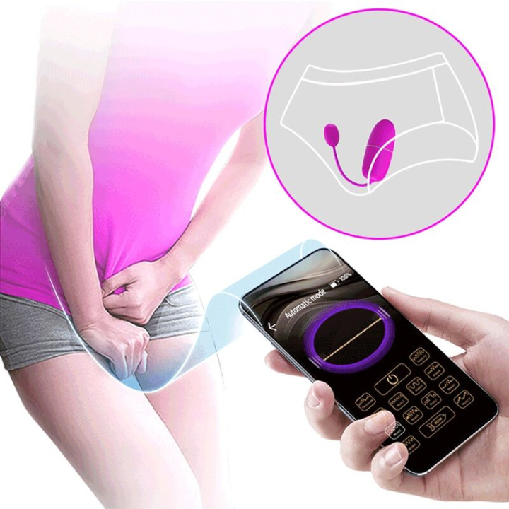 Pretty Love - Ovo Vibrante Ninfa App Controlado Roxo
