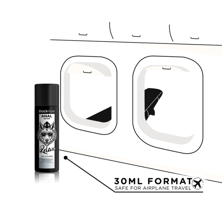 Black Hole - Riparatore Anale a Base d'Acqua Relax Con Ialuronico 30 ml