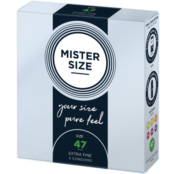 Mister Size - Preservativos Talla xs 47 mm (3 Unidades)