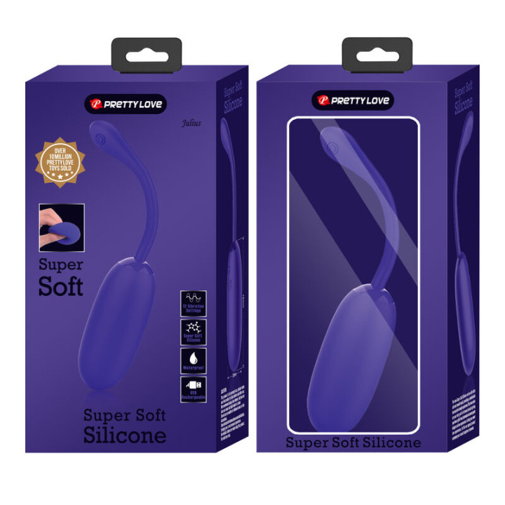 Pretty Love - Oeuf Vibrant Julius Imperméable-Rechargeable Violet