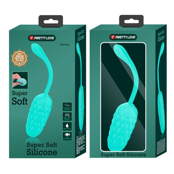 Pretty Love - Oeuf Vibrant Texture Marine Rechargeable Aqua Green