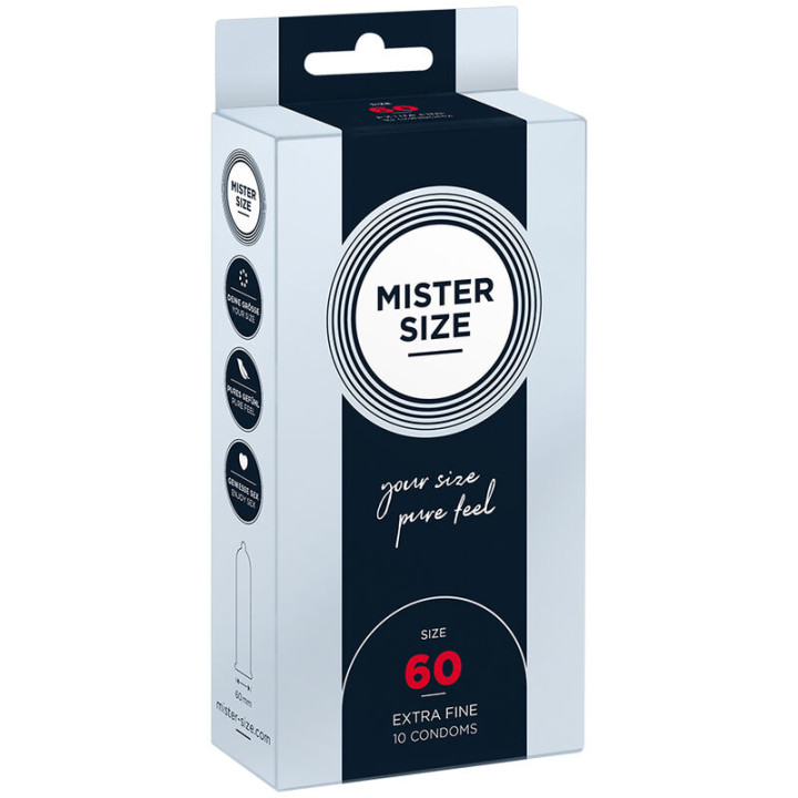 Mister Size - Préservatif Taille xl 60 mm (10 Unités)
