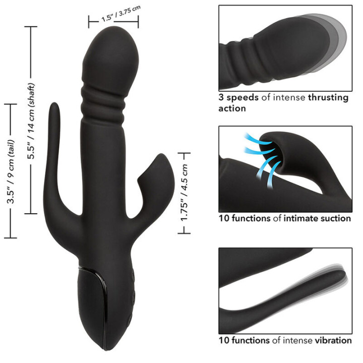 Calexotics - Vibratore Triple Euphoria Nero