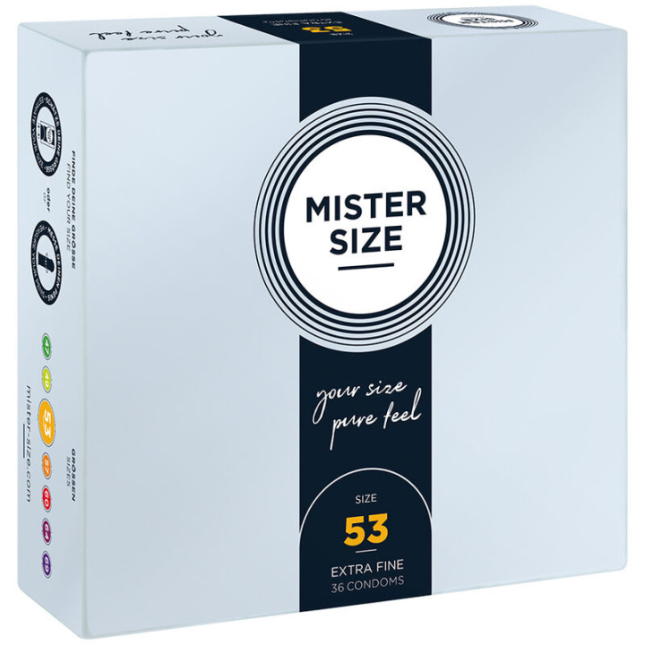 Mister Size - Condom Size m 53 mm (36 Units)