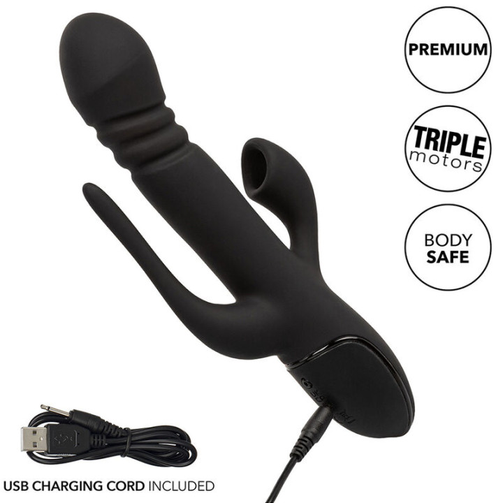 Calexotics - Vibrador Triple Euphoria Negro