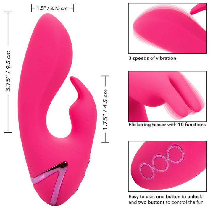 Calexotics - so. Vibratore Cal Sunshine Rabbit Fucsia di California Dreaming