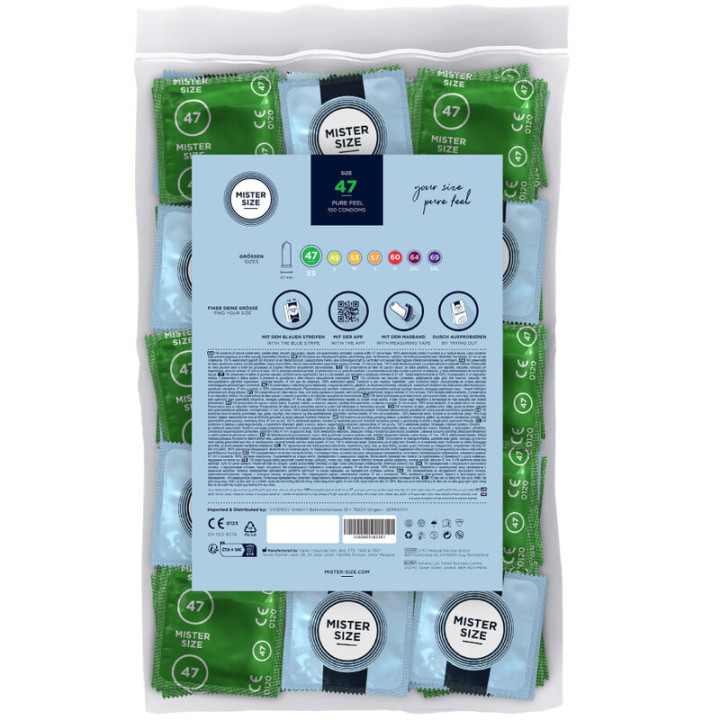 Mister Size - Condom Size xs 47 mm (100 Units)