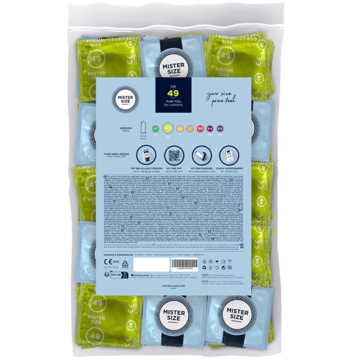 Mister Size - Condom Size s 49 mm (100 Units)