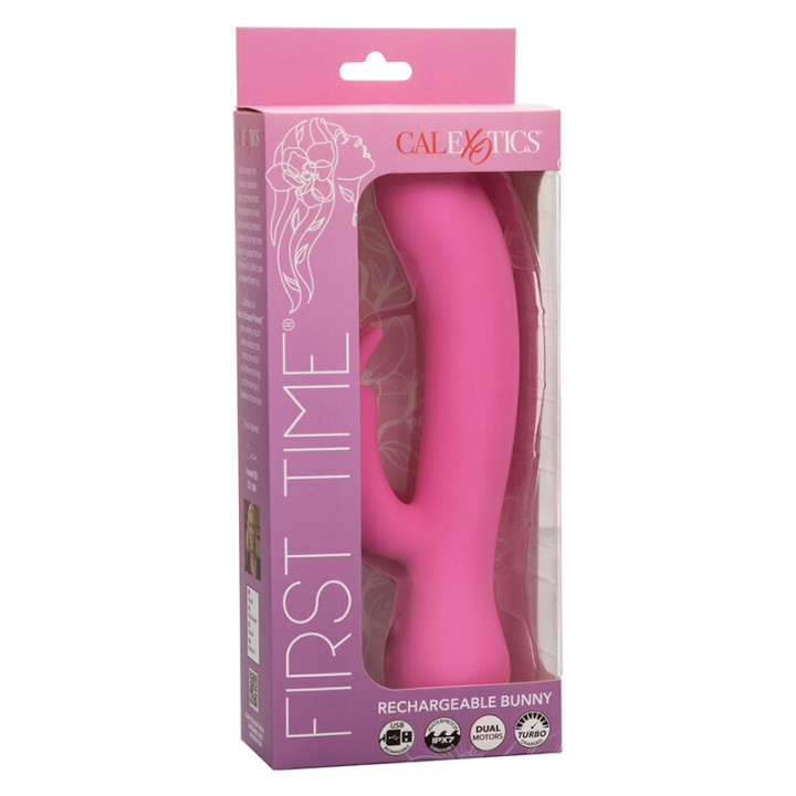 Calexotics - First Time Vibratore Coniglio Ricaricabile Rosa