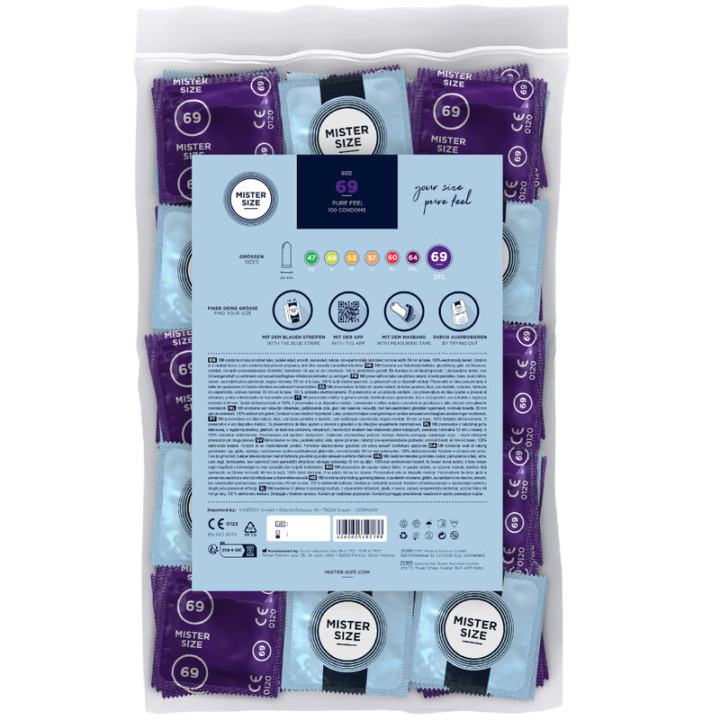 Mister Size - Condoms Size Xxxl 69 mm (100 Units)